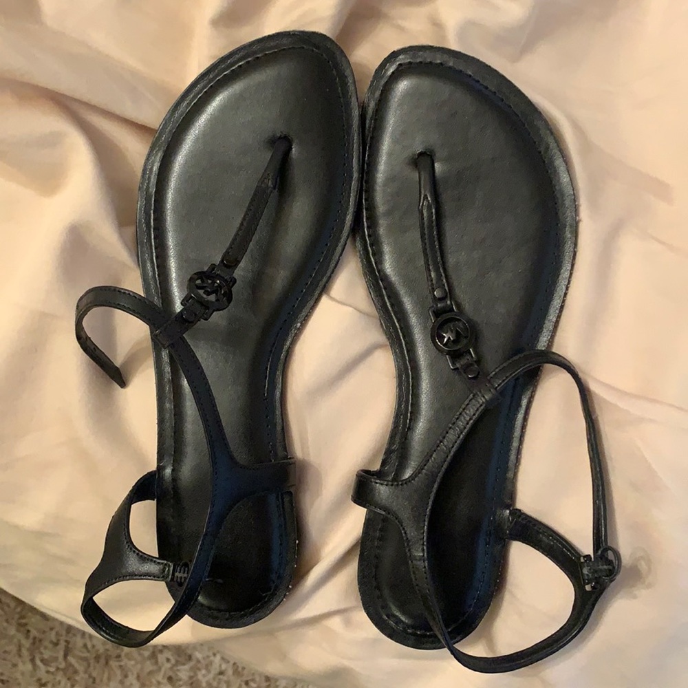 black Michael Kors sandals